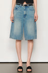 General Idea WOMAN Wide Bermuda Denim Pants