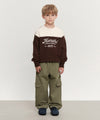 Marithé François Girbaud Kids Color Block Sweatshirt Brown