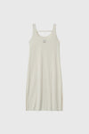 General Idea WOMAN Temperature-Cut Cool U-Neck Maxi Knit Dress [IVORY]