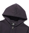 Nice Ghost Club 3 Star Crop Hoodie Zip Up [Purple]