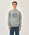 Marithé François Girbaud DRAWING CLASSIC LOGO KNIT PULLOVER beige