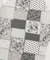 Nice Ghost Club Patchwork Quilted Printed 3/4 Sleeve Tee