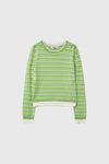 General Idea WOMAN Stripe Layered Pullover