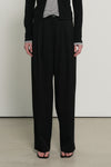 General Idea WOMAN Double Pleat Semi-Wide Slacks