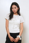 General Idea WOMAN Lace Mini Scrunchie