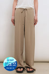 General Idea WOMAN Cooling Semi-Wide Knit Pants [TAUPE]