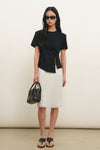 General Idea WOMAN Shoulder Padded Twist T-Shirt