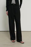 General Idea WOMAN Double Pleat Semi-Wide Slacks