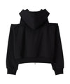 Bitter Cells Split Cut Out Hood Zip Up