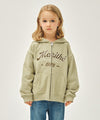 Marithé François Girbaud Kids Applique Logo Hoodie Zip-Up