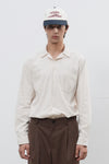 General Idea Unisex Slim Fit Corduroy Open Collar Shirt