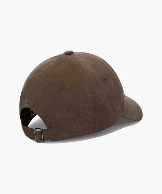 Marithé François Girbaud Regular Logo Brushed Cotton Covered Cap Brown