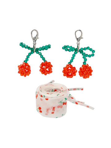 MLB Cherry Charm Shoelace Set