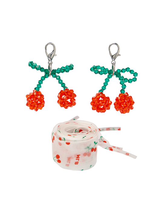 MLB Cherry Charm Shoelace Set