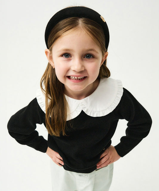 Marithé François Girbaud ENFANT FRILL COLLAR KNIT