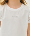 Marithé François Girbaud Kids White Lace Frill Sleeveless Top