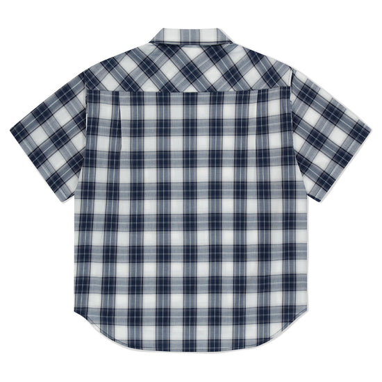 Mahagrid Ombre Check Half Shirt