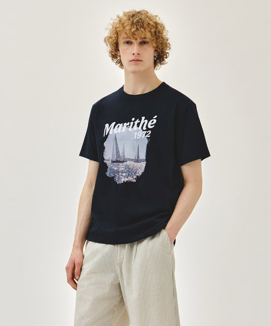 Marithé François Girbaud AEROCOOL VACANCE GRAPHIC TEE