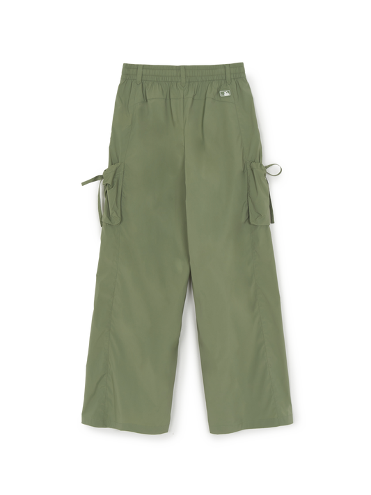 MLB Women's GORPCORE Super Light Weight Ribbon Cargo Semi Wide Pants