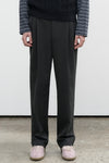 General Idea MAN Double Pleat Suit Trousers [CHARCOAL]