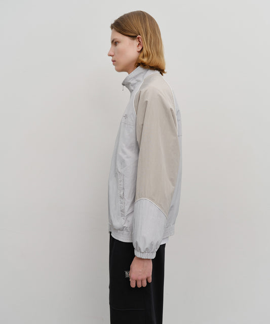 Marithé François Girbaud Color-Block High Neck Windbreaker