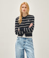 Marithé François Girbaud W STRIPE KNIT CARDIGAN