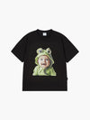 ADLV Baby Face Frog Baby Sleeve T-Shirt