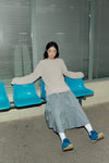 ADLV Destroyed Mineral Long Sleeve Knit