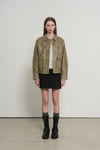 General Idea WOMAN Faux Leather Pocket Blouson Jacket