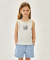 Marithé François Girbaud Kids Waffle Ringer Sleeveless