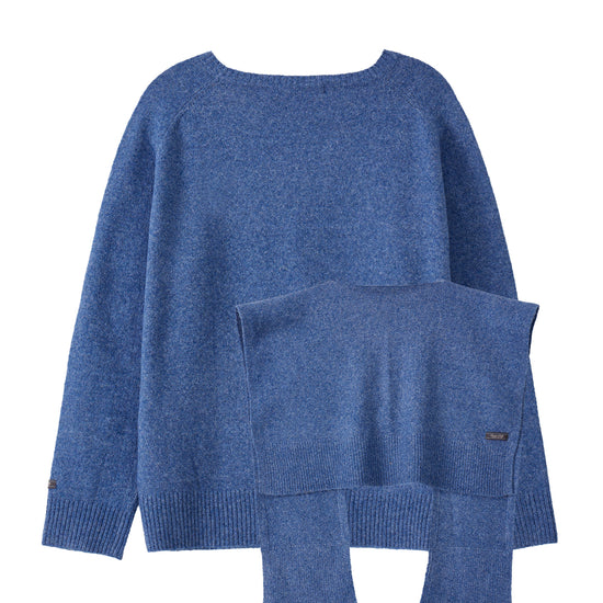 Bitter Cells [SET] Essential V Neck Knit & Shawl