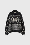 General Idea UNISEX High Neck Nordic Zip-Up Cardigan