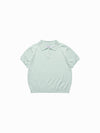 ADLV WOMAN BASIC SHORT SLEEVE COLLAR KNIT