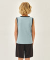 Marithé François Girbaud Kids Waffle Ringer Sleeveless