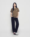 ADLV Woman Gold Chain Bear Doll Short Sleeve T-Shirt