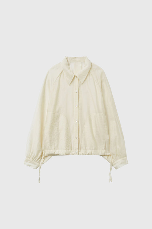 General Idea WOMAN Summer Sheer Volume Blouson Shirt