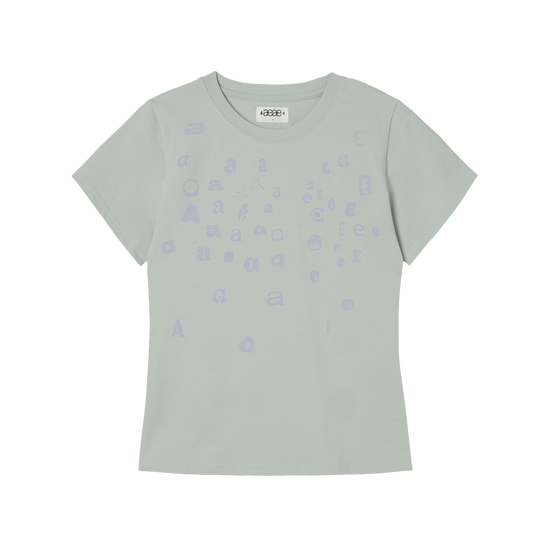 AEAE Scattered Letter Tee