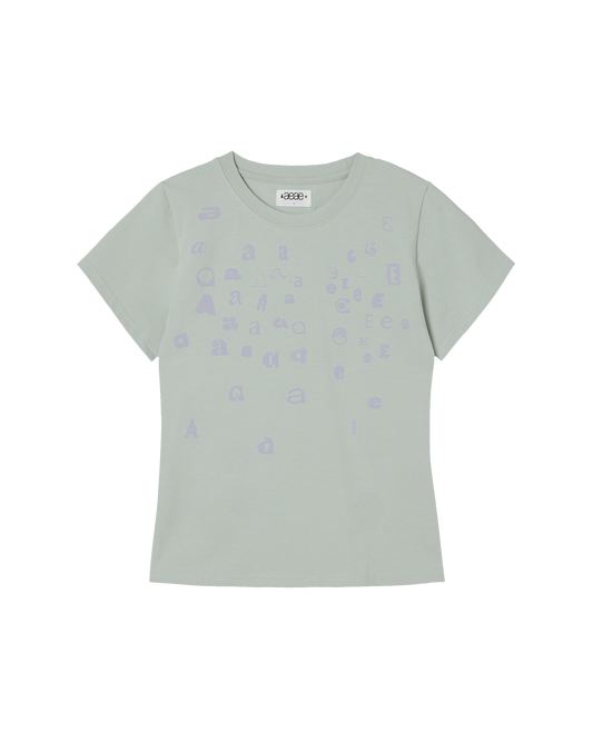 AEAE Scattered Letter Tee