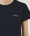 Marithé François Girbaud W SMALL LETTERING SLIM CROP TEE