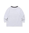 Nice Ghost Club 3star applique 3/4 sleeve tee[light grey]