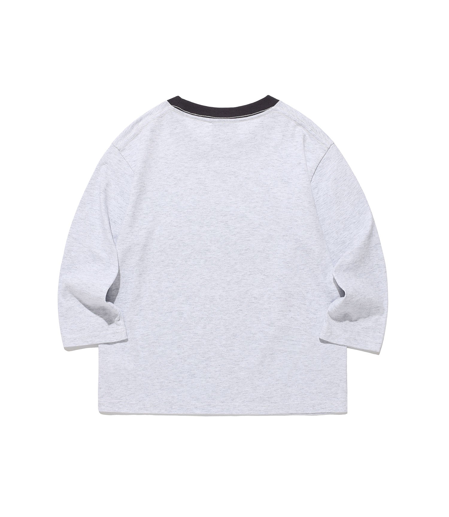 Nice Ghost Club 3star applique 3/4 sleeve tee[light grey]
