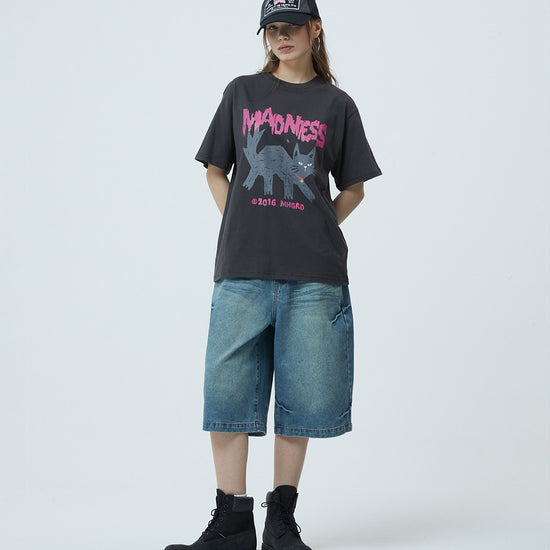 Mahagrid Bermuda Domingo Denim Shorts [Blue]