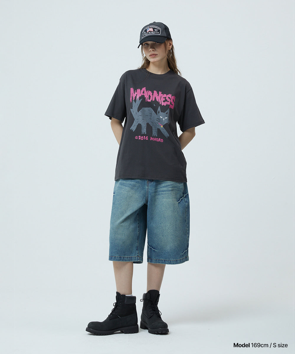 Mahagrid Bermuda Domingo Denim Shorts [Blue]
