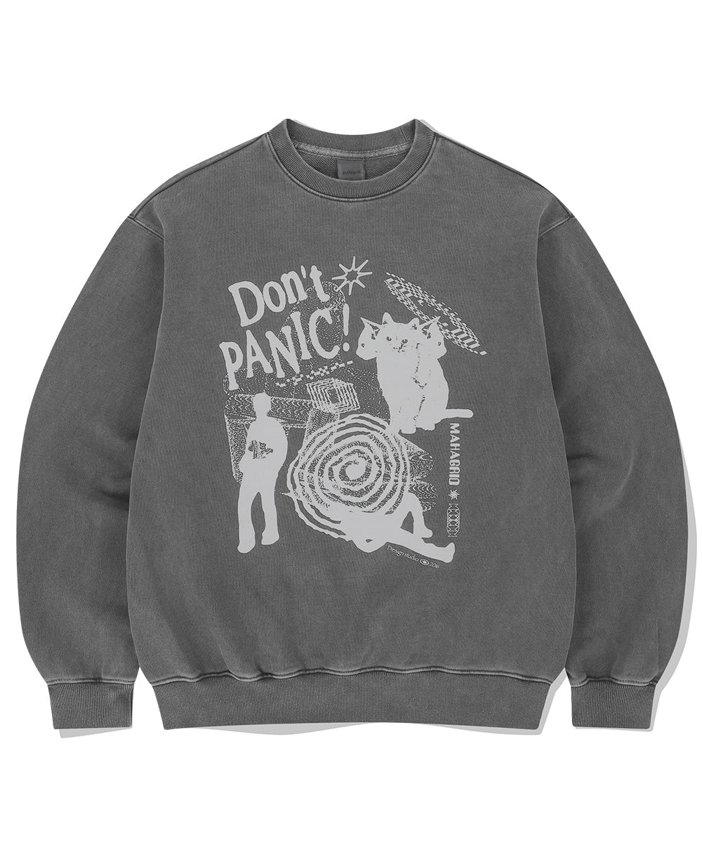 Mahagrid Don't Panic Pigment Sweatshirt