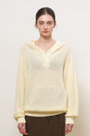 General Idea UNISEX Crochet Hooded Knit