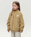 Marithé François Girbaud KIDS CLASSIC LOGO LIGHT WEIGHT FLEECE JACKET IVORY
