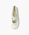 Marithé François Girbaud W CROSS BANDING RIBBON FLAT SHOES cream