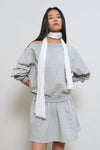 General Idea RUPITA PICK WOMAN Cotton Wrinkle Scarf WHITE