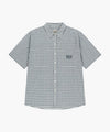 Marithé François Girbaud M CHECK HALF SLEEVE SHIRT