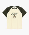 Marithé François Girbaud [REGEN] DOODLE GRAPHIC RAGLAN TEE